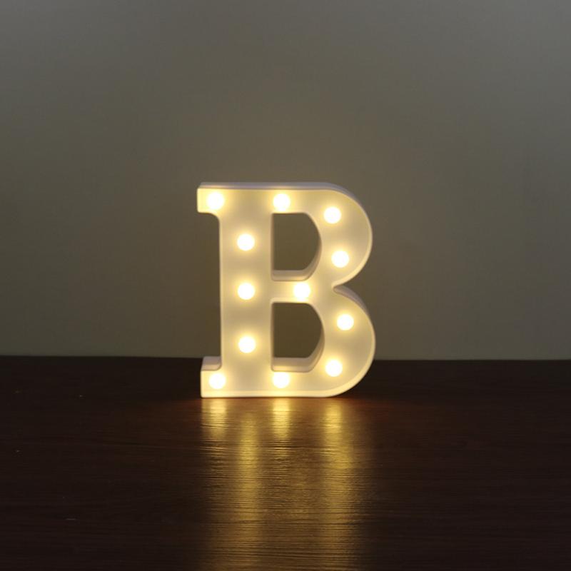LED Marquee Letter Character Lights A - Z Alphabet Light Up Sign Decor