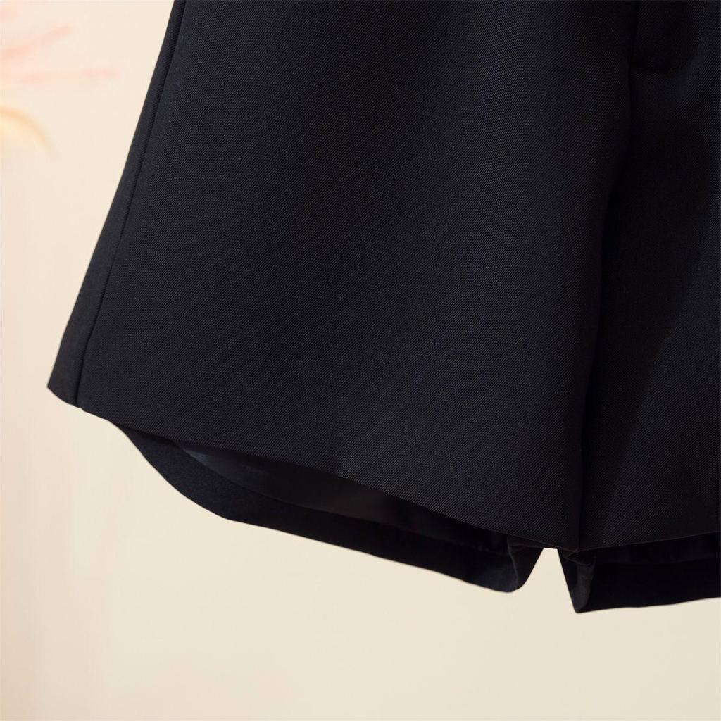 Women's Elegant White High-Waisted A-Line Wide-Leg Shorts, Summer 2026 Collection