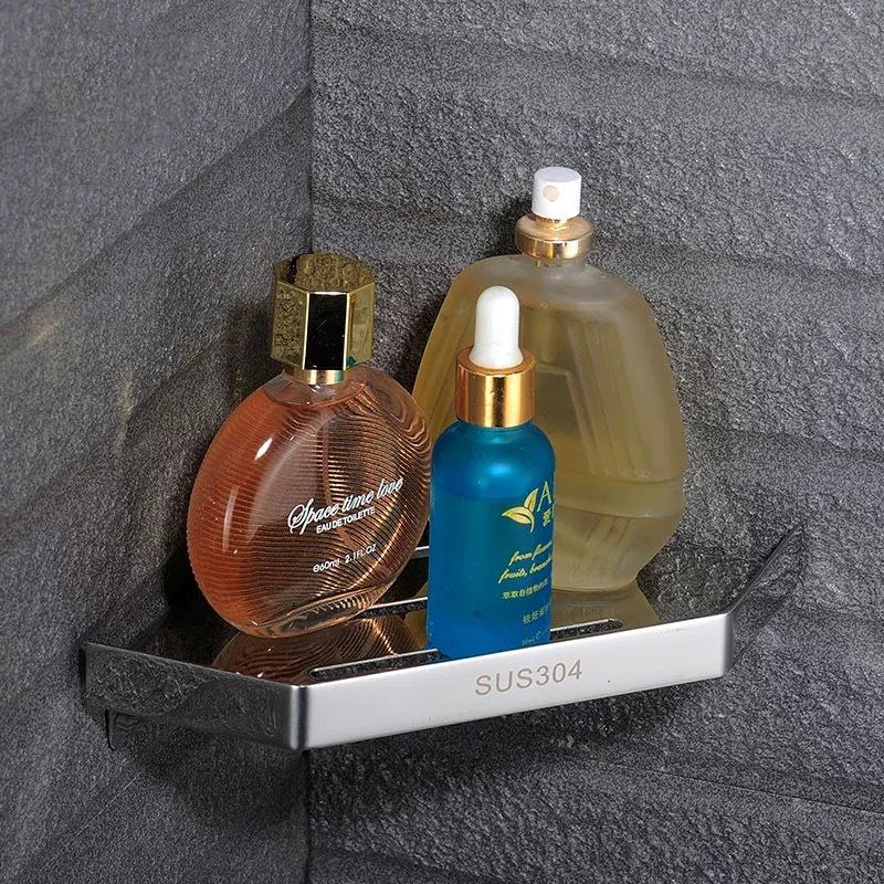 Bathroom Stainless Steel Corner Shelf Wall Mounted Shower Caddy Shelf