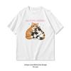 Pawsitively Adorable Cute Cats Kawaii Cat Lover Tshirt Woman Man Casual Cotton Printed T Shirts Boyfriend