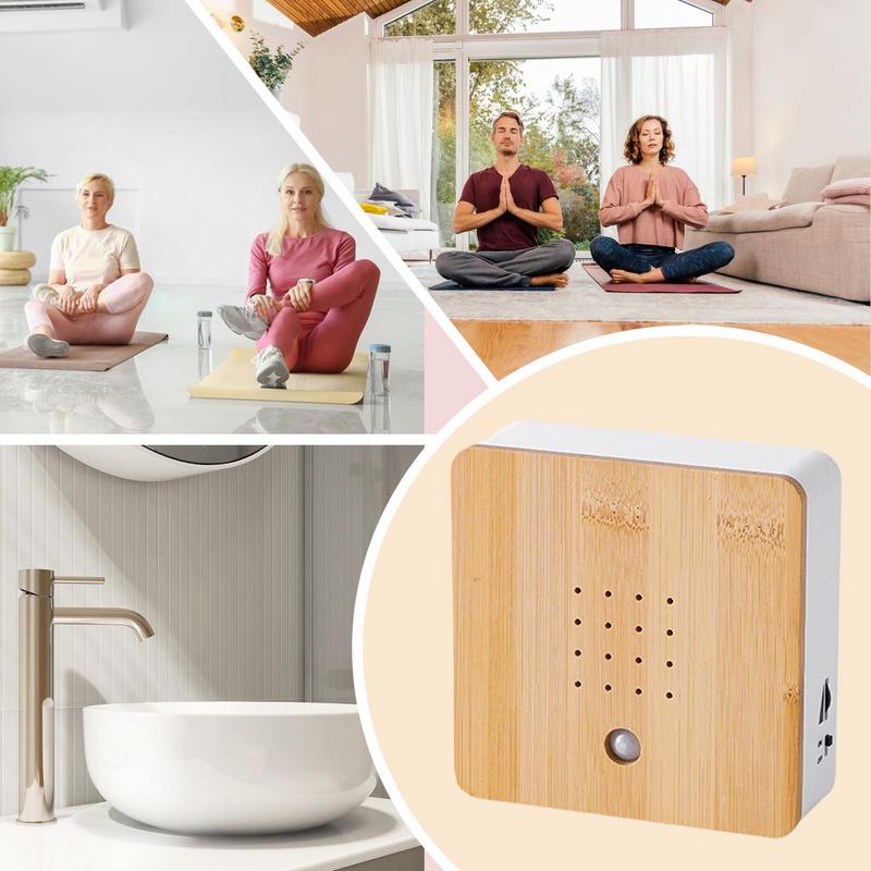 12x12x4cm Chirping Sound Box Clear Mini Smart Animal Noise Machine Simulation Automatic Singing Bird Box Bedroom Living Decor