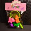 Baby Bath Toys: Squeeze & Squawk Yellow Duck with Net and Soft Marine Animal Set