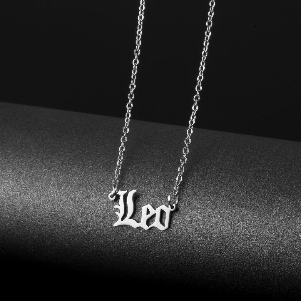 Personalized English Word Necklace Women's Initial Choker Fashion Jewelry Gift