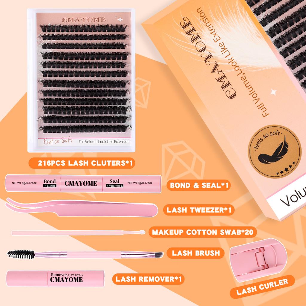 Diy Single Cluster Of Hot Melt False Eyelashes Simulation Natural Thick Self-Grafting Color Eyelashes