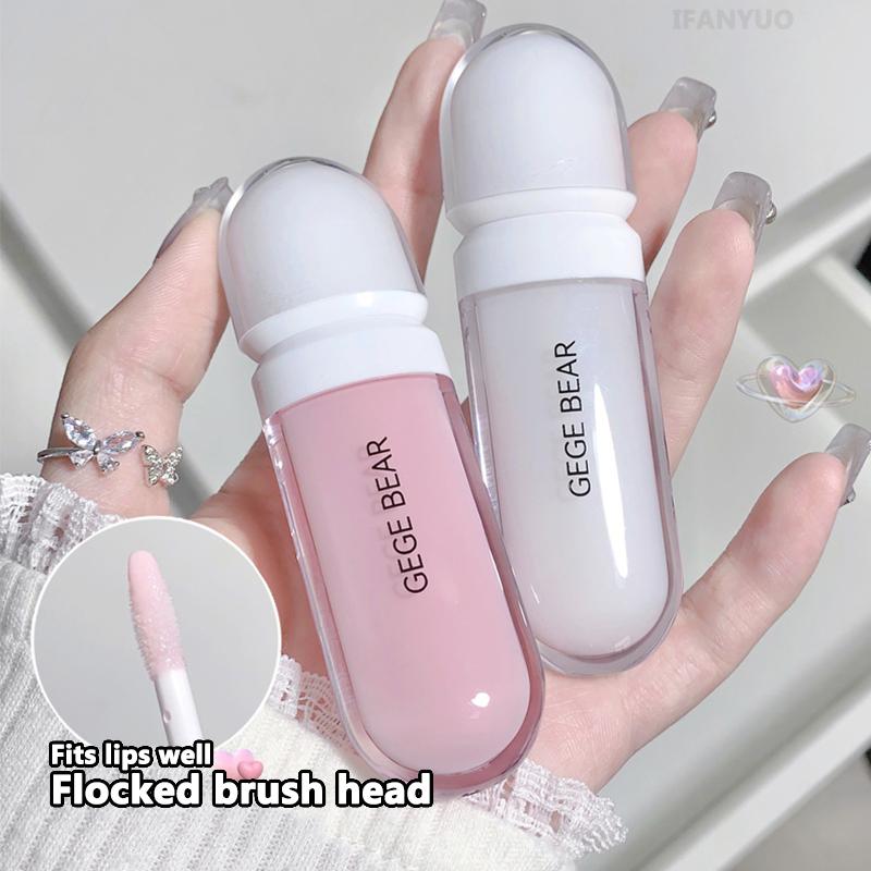 Clear Lip Gloss Lip Oil Lip Plumping Base Hydrating Moisturising Lip Care Liquid Lip Balm Lip Makeup Lips Jelly Glaze