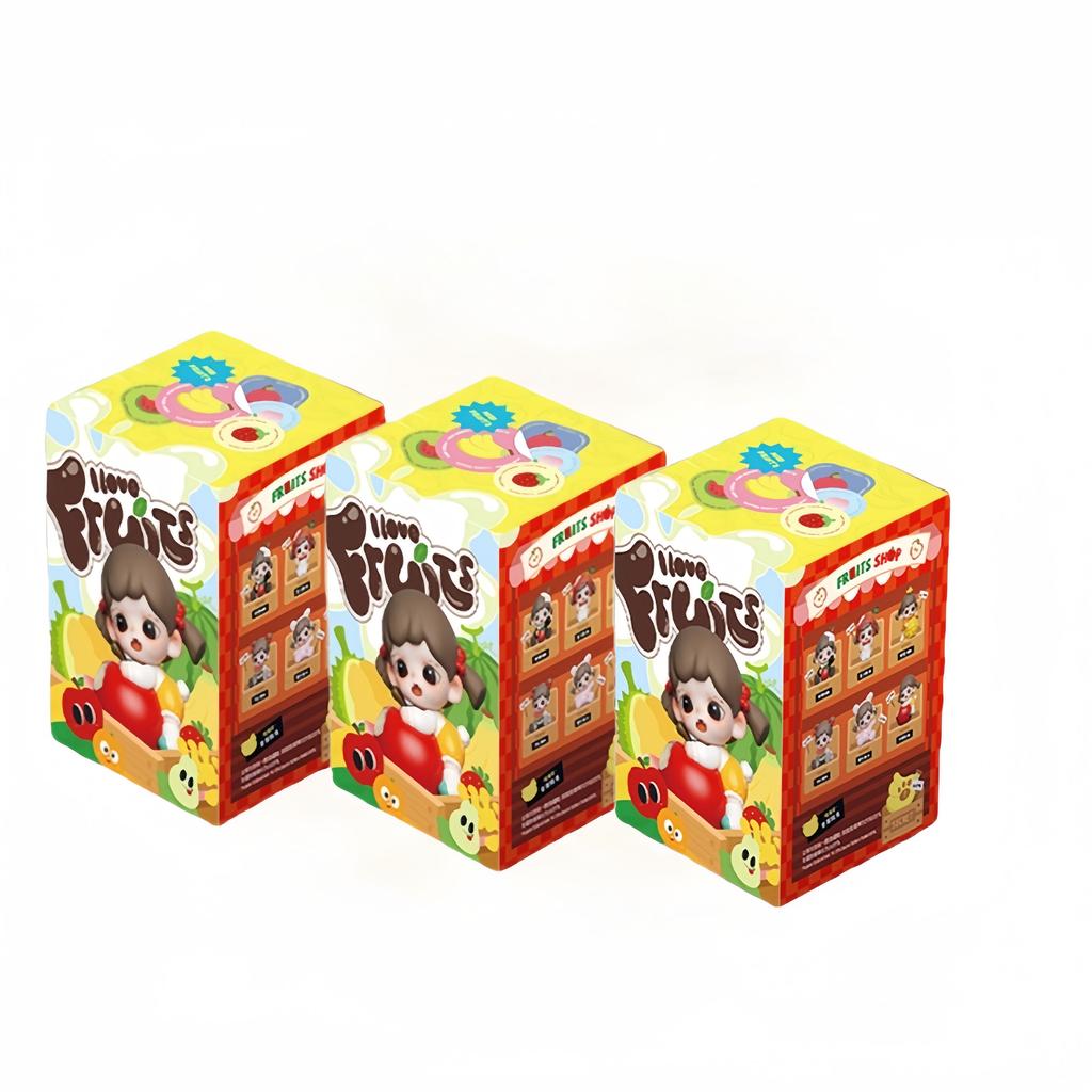Zoraa I Love To Eat Fruit Series Blind Box Cute Toy Figure Desktop Ornament Gift for Girls Birthday