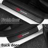 Car-Styling 4PCS Carbon Fiber Door Sill Threshold Protection Sticker For Kia Sportage Rio Optima Sorento Picanto Ceed Forte Niro