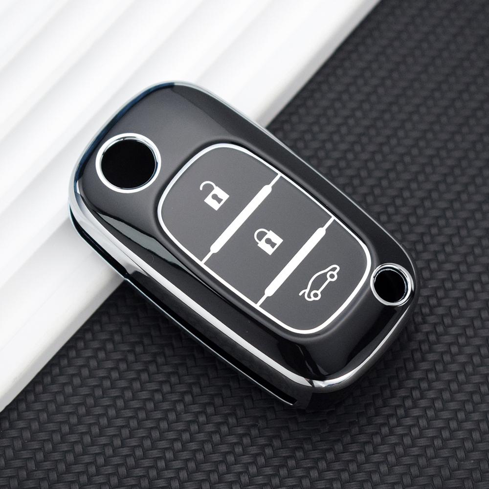 Soft Tpu Folding 3 Buttons Filp Remote Key Shell Case For Renault Clio Scenic Megane Iii Vivaro Movano Traffic Master Kangoo