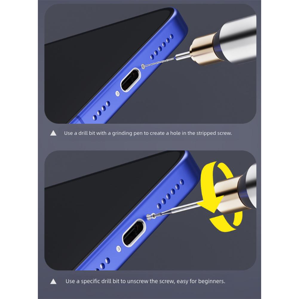 Stripped Screw Remover U8 Drill Bit Set with Alloy Material Engineered for Electronic Device Repair and Screw Extraction Tasks