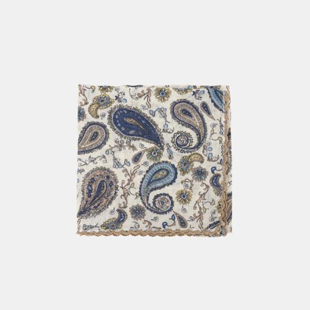 Elkate Women's Paisley Handkerchief Knitted Bandana Cotton Gauze Hiking Sweat Neck Towel LDR191