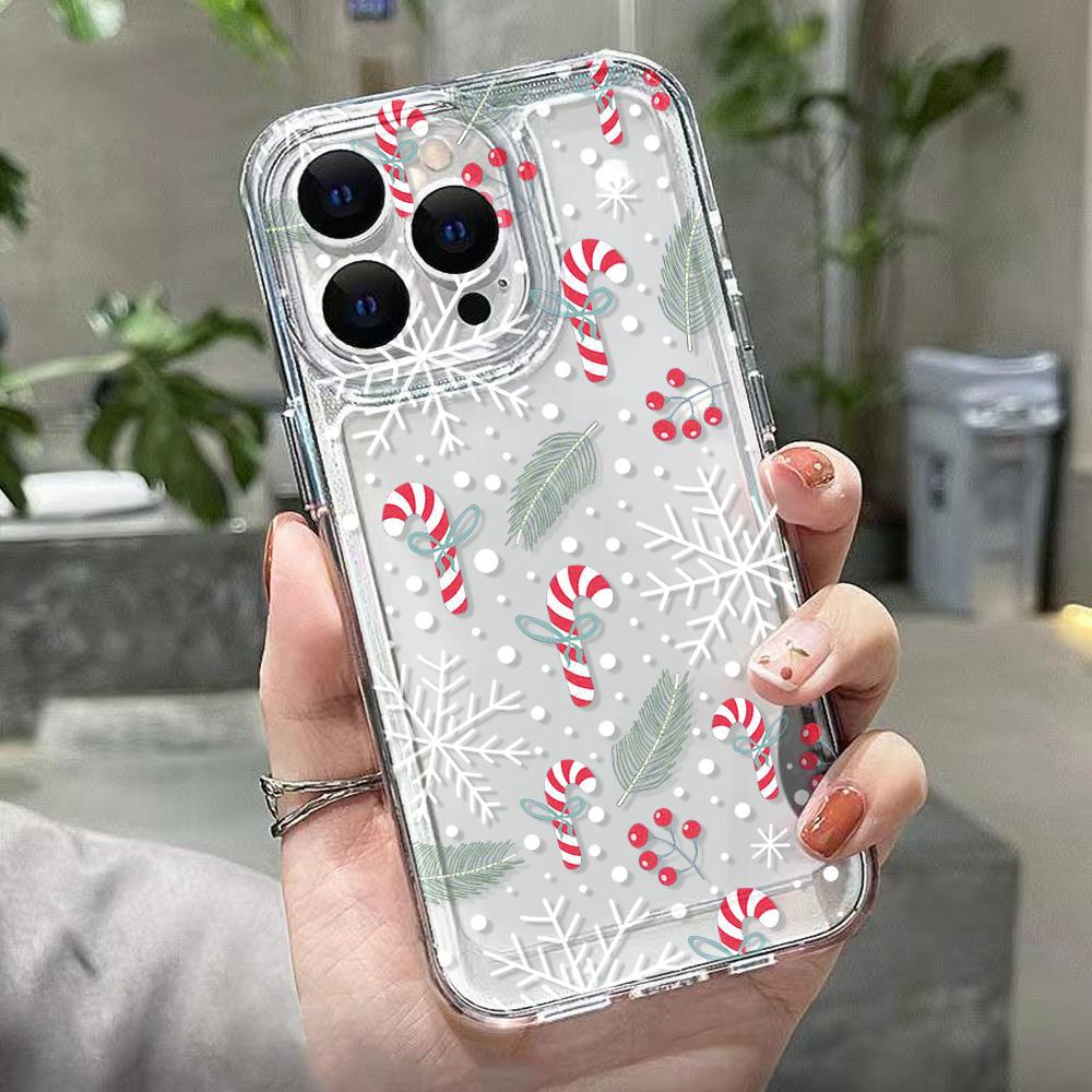 Christmas Phone Case for iPhone 11 13 XR 15 Pro Max 12 16 Pro Max for iPhone 14 7 8 Plus XS Max Samsung A15 A55 A05 Redmi 12 13C 13 Huawei Mate 30 40