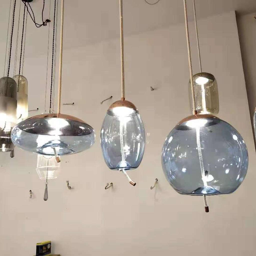 Scandinavian BROKIS Knot Pendant Lights Bedside Nordic Glass pendant lamp Lustre Luminaria Decor Hanging Lamp light fixtures