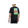 Nike Logo Print Round Neck Casual T-Shirt Men Tops Black DM2198-010
