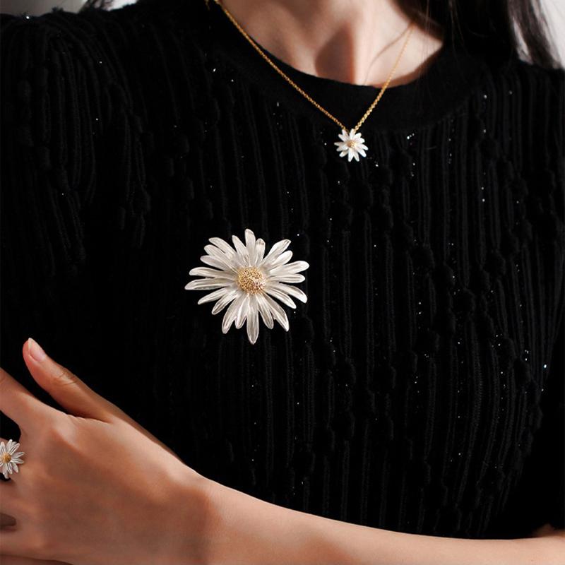  Mori  Flower Brooch For Girls Women Flowers Badge Backpack Suit Jacket Clothes Enamel Pins Corsage Party Gifts