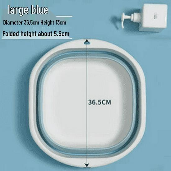 Portable Rectangular Foldable Washbasin for Dorm, Baby, Travel & Household Use