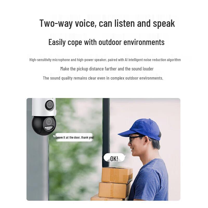 Tiandi Weiye 6MP Dual-Objektiv Vollspektrum WiFi PTZ Außenkamera CN-Stecker (Adapter enthalten)