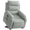 VidaXL Fauteuil Inclinable de Massage Électrique, Chaise de Relaxation avec Dossier et Repose-pied Réglables, Siège de 3205125