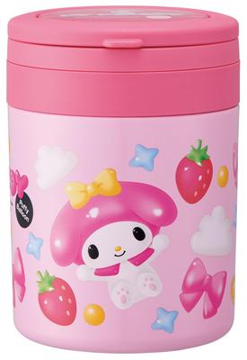 Insulated Soup Large Capacity with Folding Sanrio My Melody Puffy Balloon Jar, 500ml, Handle, Design, LJFO5-A