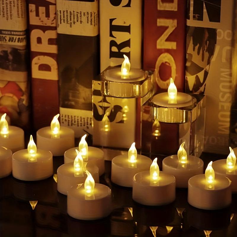 Flameless LED Candlelight Battery Powered Suitable for Christmas, Halloween, Home, Wedding, Party, Valentine's Day Desktop Decoration