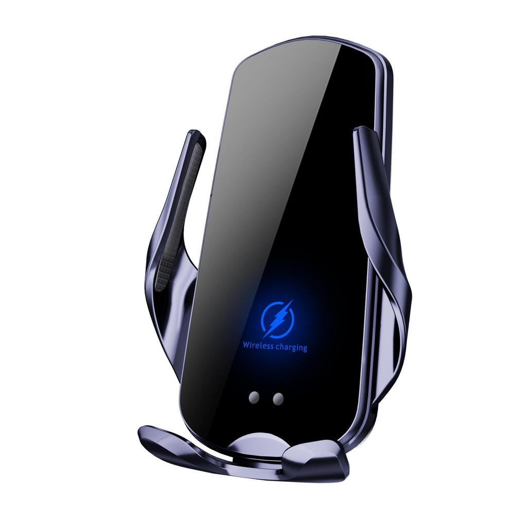 Wireless Auto-Clamping Car Phone Holder with Fast Charging and Smart Sensing for Air Vent Navigation.