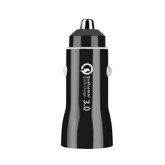 

QC3.0 3.1A Швидка зарядка Dual USB Автомобільний зарядний пристрій Адаптер гнізда прикурювача чорний