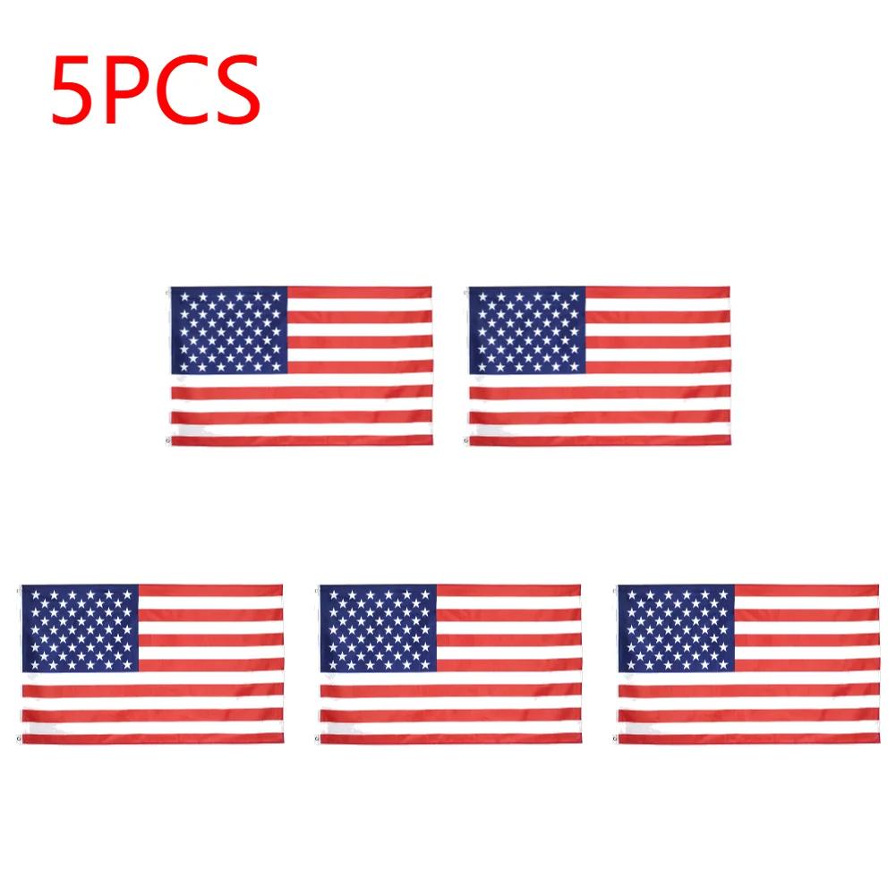90x150cm Embroidered American Flag Independence Day Flag Outdoor USA Flag Waterproof Polyester Flag for US National Holidays