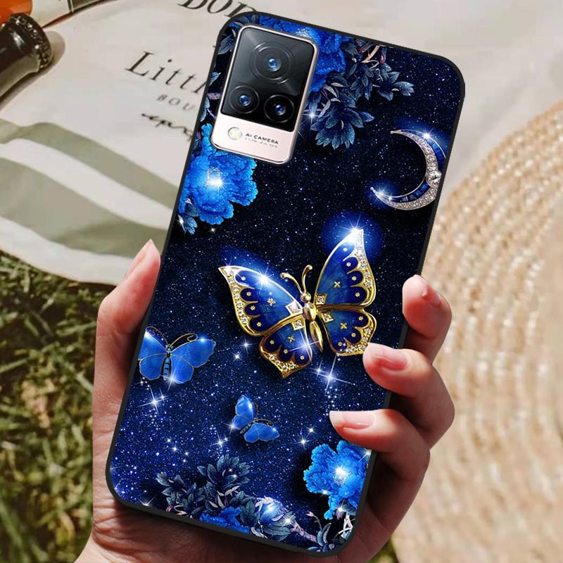 For Vivo V21 5G Case V 21 Silicon Back Cover Phone Case for Vivo V2050 VivoV21 5G Cases Soft Bumper Coque for Vivo V21 5G Fundas