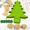 Christmas Silicone Baking Mold Classic Green Christmas Tree Pendant Mold for Chocolate Cake Jelly Suitable for Christmas