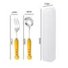 Posate Cartone Animato Cipollotto Cucchiaio Forchetta Portatile Tavola da Pranzo Acciaio Inossidabile Stoviglie da Viaggio Accessori da Cucina