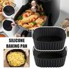 1/2/3PCS Square Silicone Air Fryer Basket Reusable High Temperature Resistant Easy to Clean Air Fryer Grill