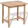 VidaXL Mobilier de bistro 3 pcs avec coussins Bambou
