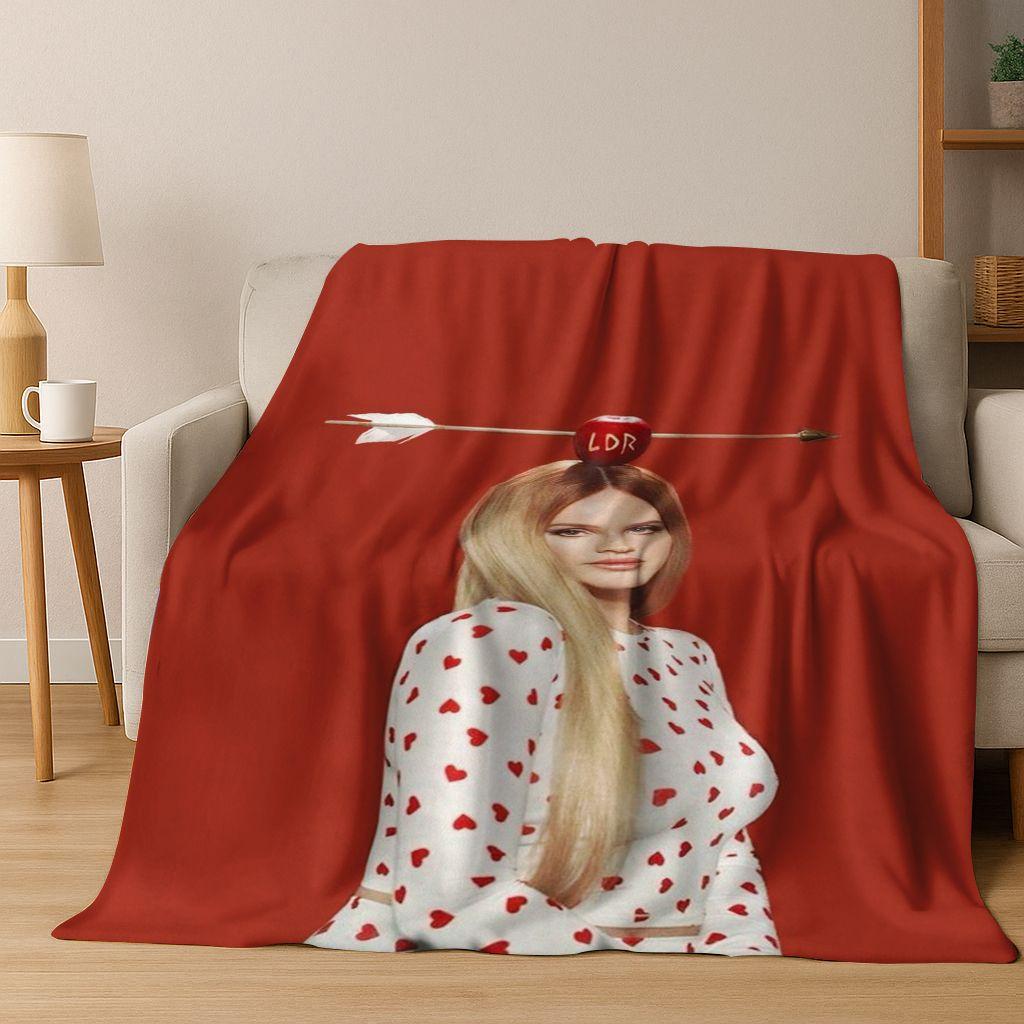 2026 Lana Del Rey Lizzy Grant Cantante Arte Coperta di Flanella, Morbida e Accogliente Coperta da Divano per Casa Camera da Letto Letto Divano Picnic Ufficio Coperta