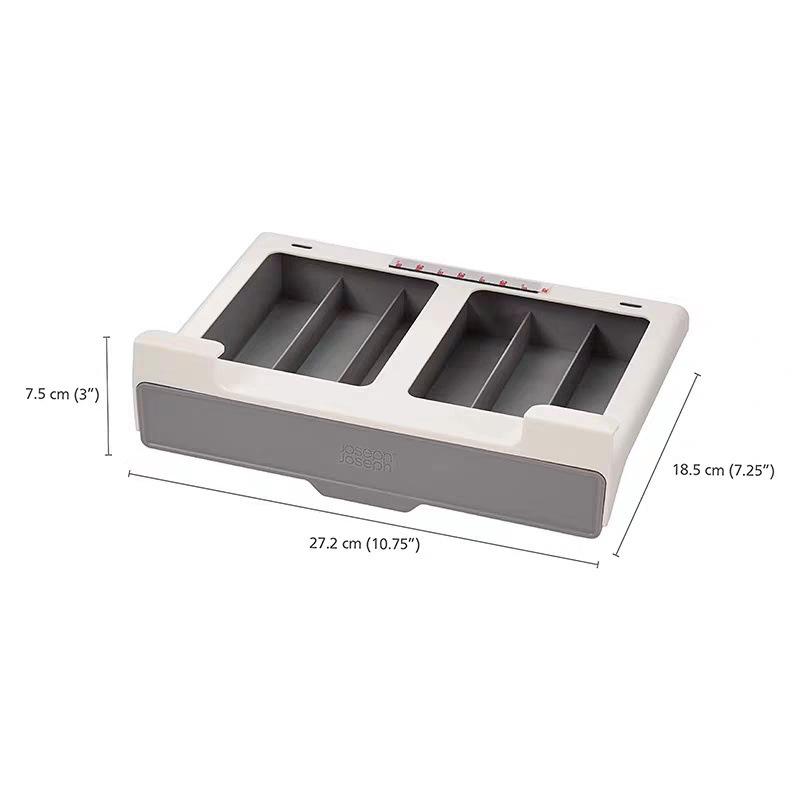 Punch-Free Hanging Seasoning Box Set: Multi-Functional Pull-Down Storage for MSG, Salt, and More.