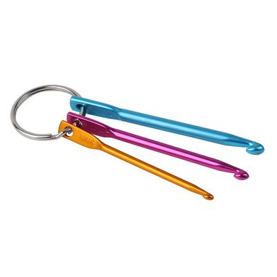 3 Größen/Set Mode Mehrfarbig Bastelwerkzeuge Häkelnadeln Stricknadeln Aluminium Schlüsselanhänger