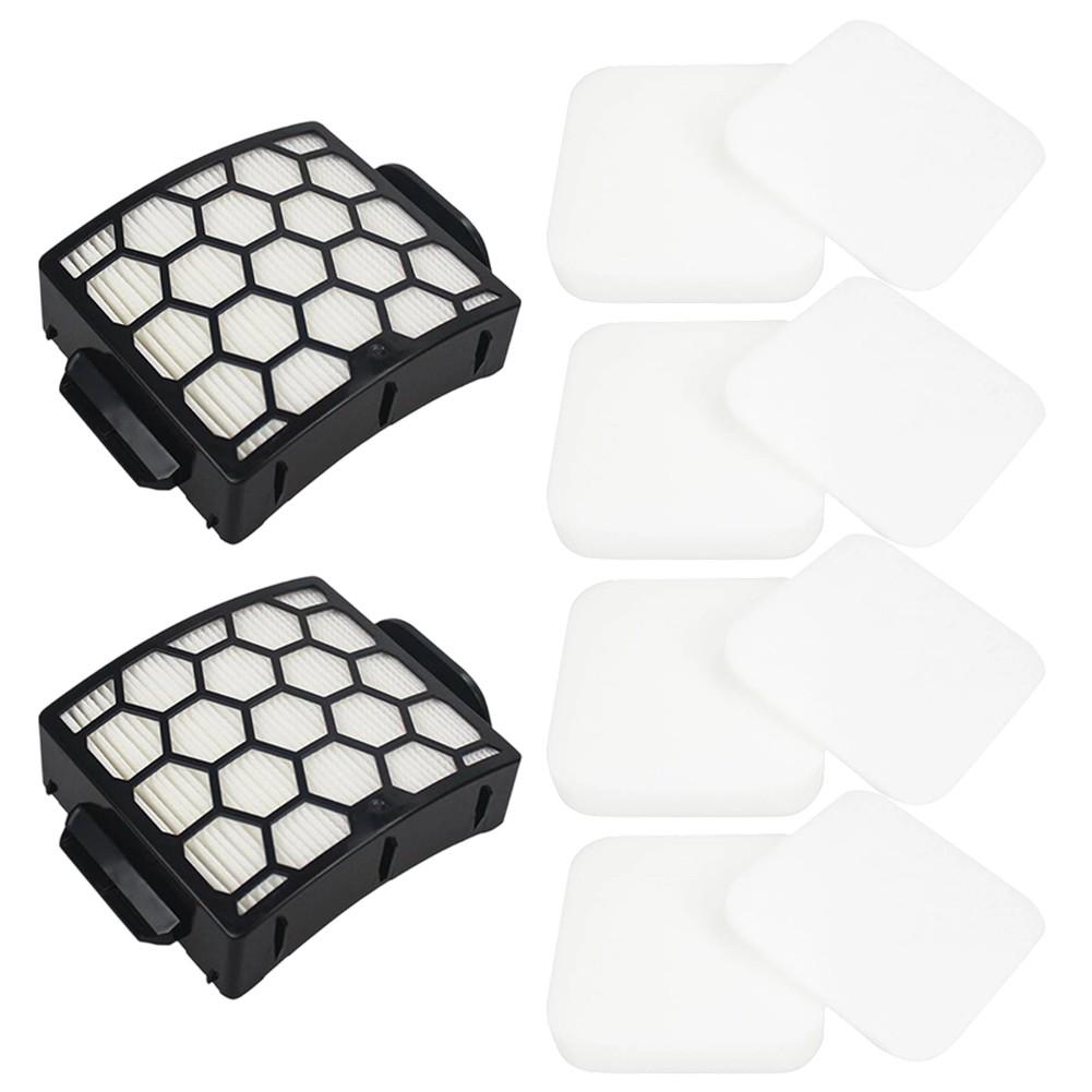 2 Filters And 8 Foam/felt Filters Replacement Filter Upright Vacuum Parts