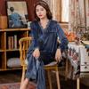 Velvet Pajamas Set Flannel Warm Pajamas Women's Long Sleeve Homewear Pajamas Homewear Casual Wear