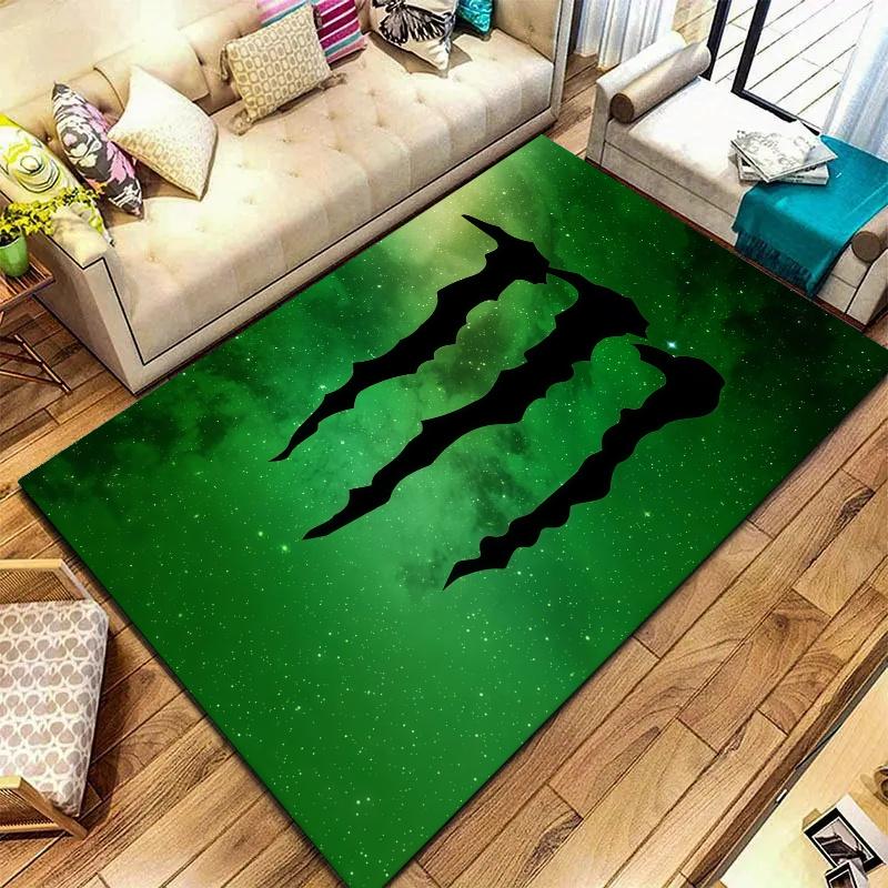 Monster Energy Carpet Rug for Living Room Bedroom Home Sofa Decoration,Kids play Nonslip Floor Mat