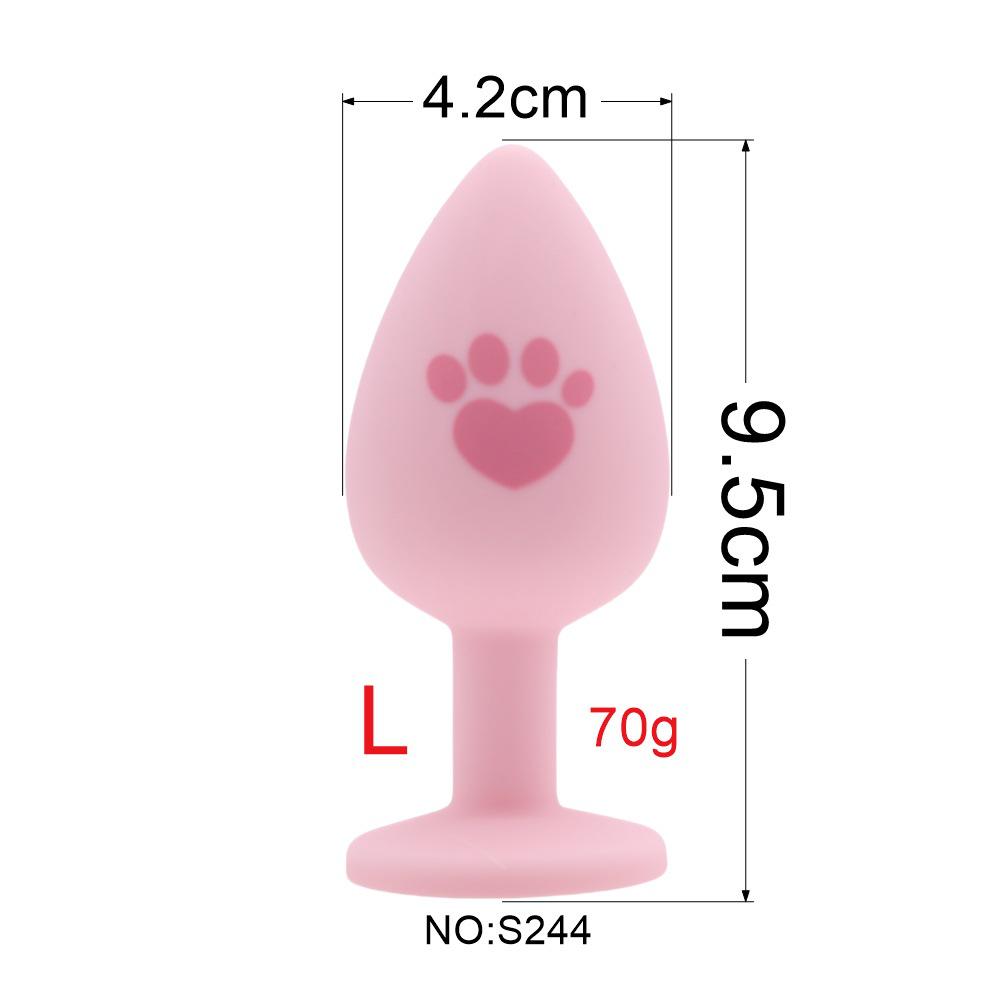 Silicone Detachable Tail Excluding Diamond Screw Anal Plug Accessory