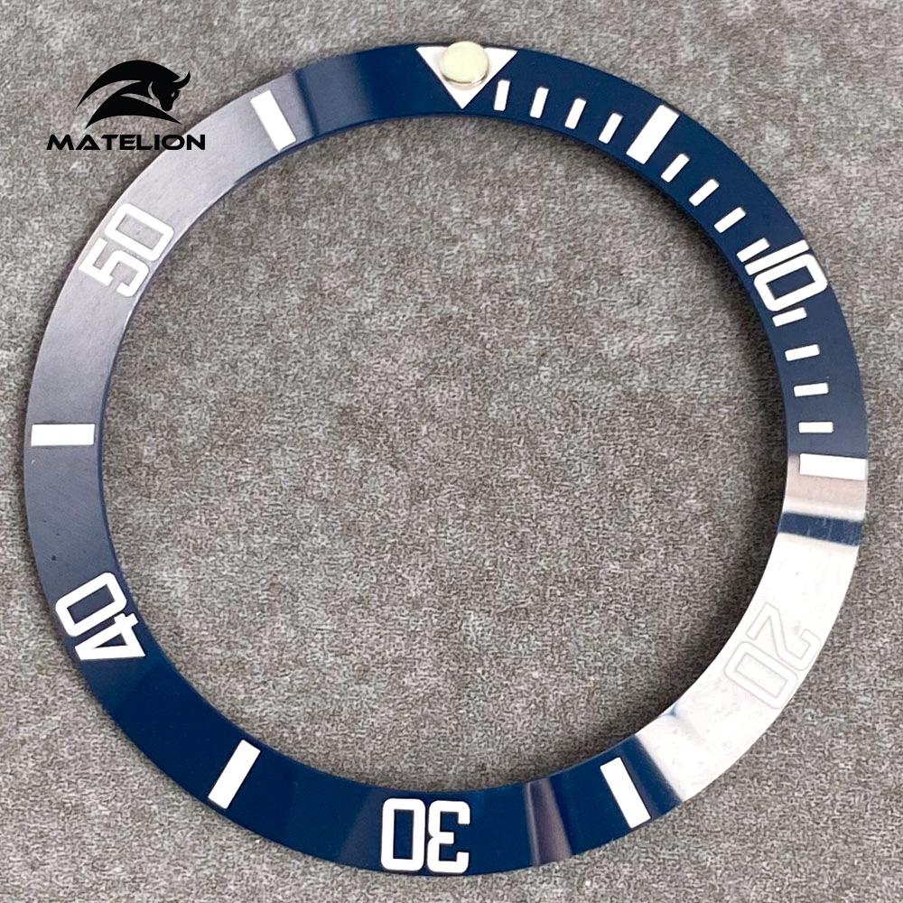 MATELION 38 мм керамический сплав часы безель вставка кольцо наклонная посадка 40 — фото 18