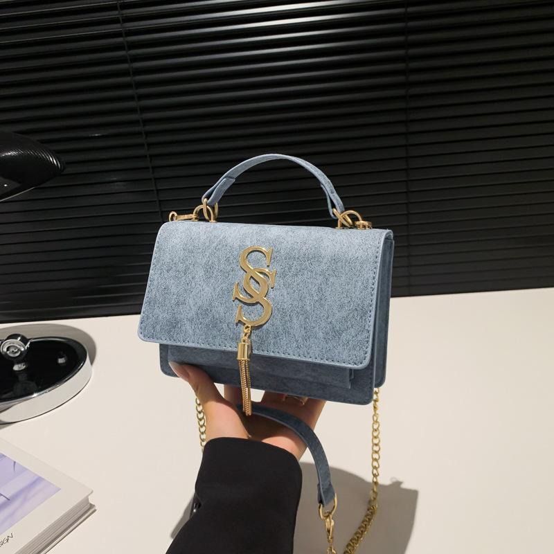 Fashion This Year's Trendy Underarm Texture Is Fashionable and Beautiful Niche Design New Trendy One-shoulder Oblique Span Small Square Bag