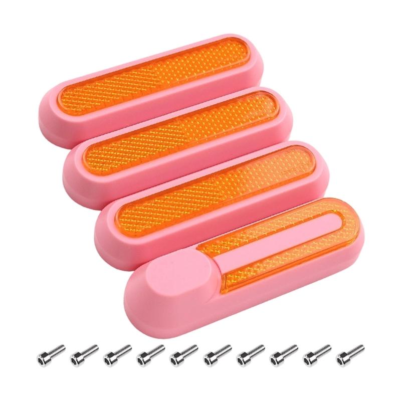 Electric Scooters Front Fork Decorative Cover Scooters Side Reflective Strap Sticker Safety Decoration Night Reflector