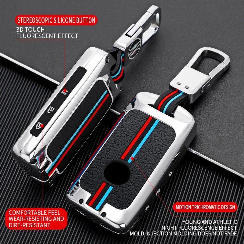 Zinc Alloy +Silicone Car Key Cover Case Shell Fob For Mazda 3 Alexa CX4 CX5 CX-5 CX8 CX-30 CX30  2024 Remote Key Protector