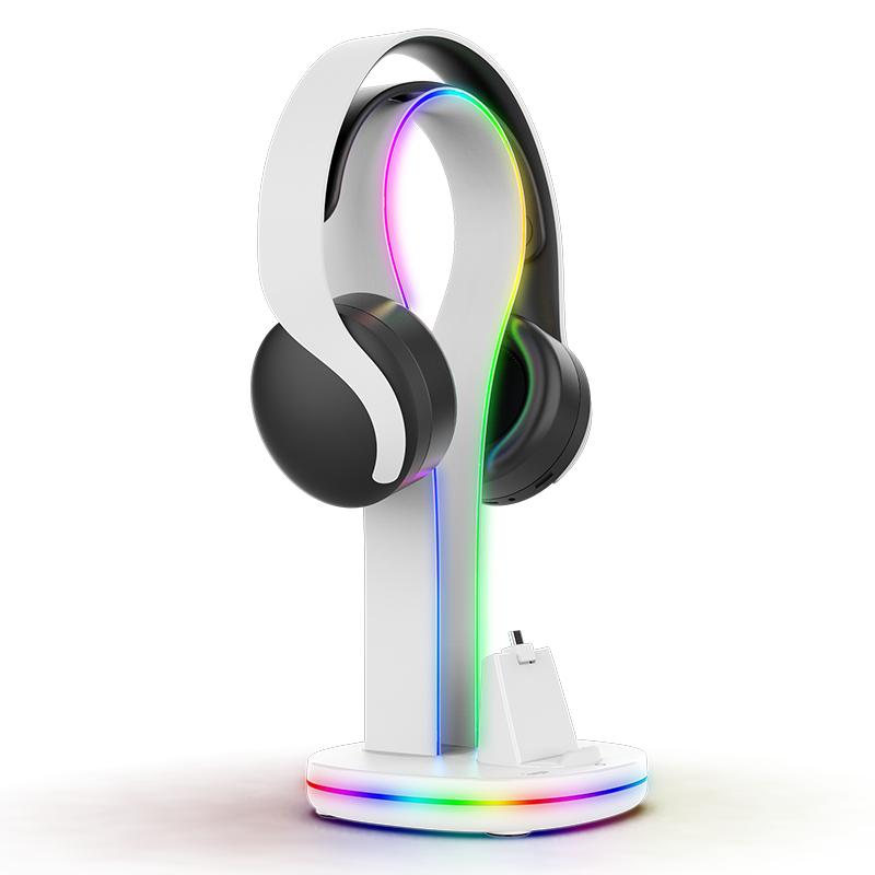 For PS5 Portal Streaming Handheld Charger Intelligent Magnetic Multifunctional Storage Base with RGB Colorful Light Effect