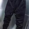Pánské Cargo Kalhoty Volné Stahovací šňůrka na kotníky Pružný pas Jednobarevné Více kapes Fitness Streetwear Outdoor Cestování Sportovní kalhoty
