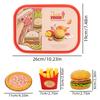 40-teiliges Kinderküchen-Spielzeugset mit Fast-Food-Hamburgern – Mini-Küchenspielzeug zum Rollenspiel – Lernspielzeug für Kinder