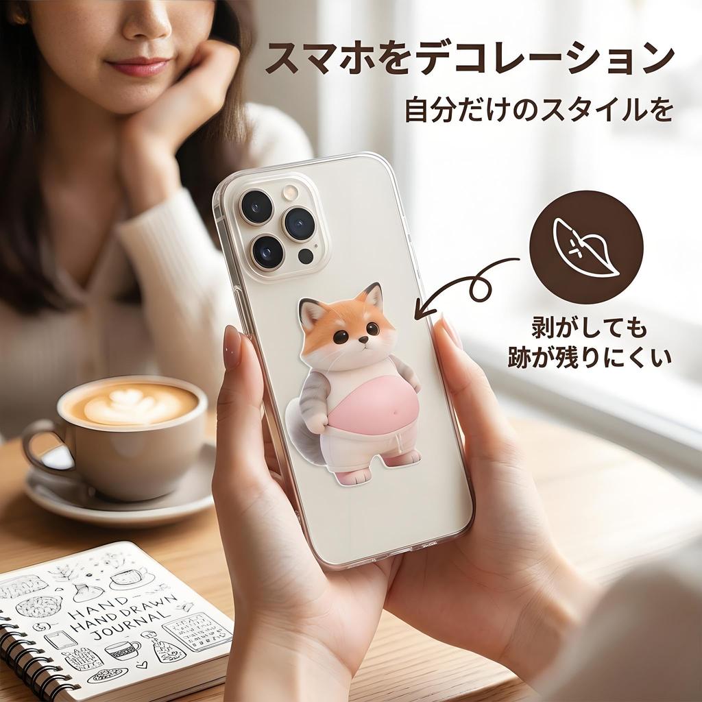 IOLOYU Squishy Dog Cat Belly Stickers Soft 3D Belly Stickers Squishy Stress for DIY Car Craft Removable 3D Stickers & - (4-Pack) - Cute, Soothing,