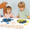 Children's Face-changing Rubik's Cube Building Block Expression Pairing Parent-child Interaction Battle Board Game Puzzle Wooden Toy