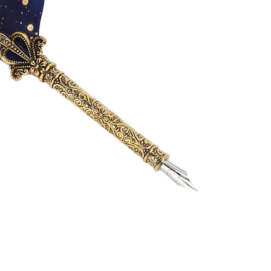 Quill Pen Set Exquisite Retro Smoothing Writing   Pen Caligraphy Pen Kit with Multiple Replacement Nibs