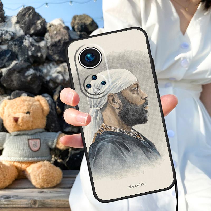 Emperor Menelik II of Ethiopia Case For Honor Magic 7 Lite 5 6 8 Pro X9a X9b X9c X9d X8b X8c 50 70 90 200 400 Win RT Cover