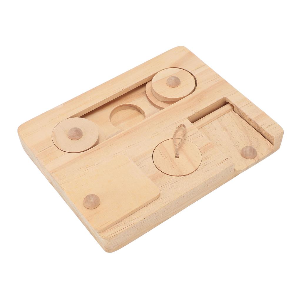 Juguetes de Forrajeo para Cobayas de Madera para Mascotas Pequeñas Interactivos Ocultar Golosinas Juguetes para Conejos Conejito